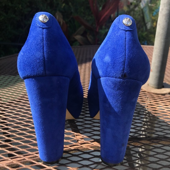 Guess blue suede pumps - Picture 4 of 4